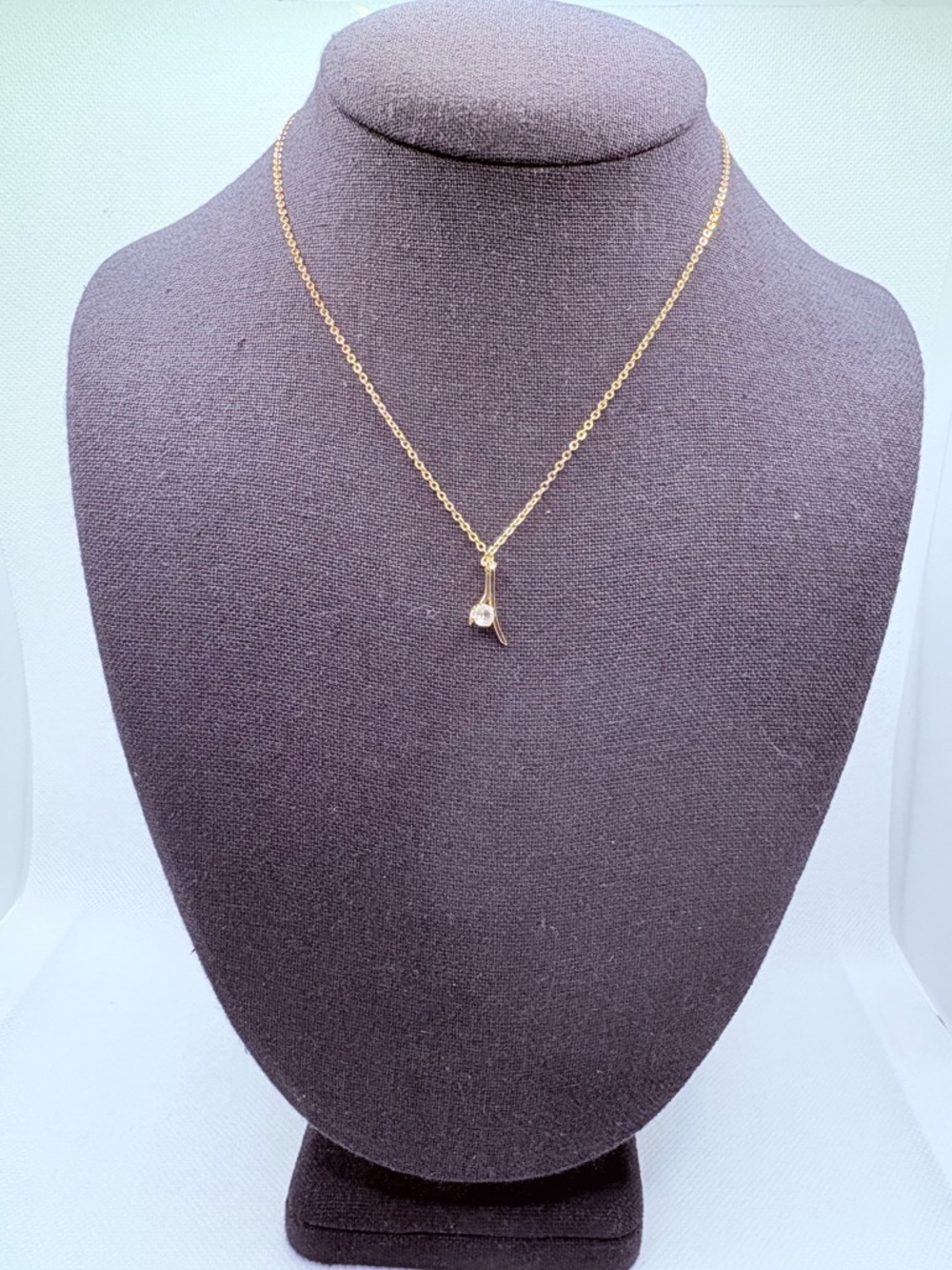 Vintage Crystal Starfire Pendant Necklace By Amway Artistry Gold Tone 14”